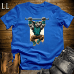 Gym Beast Pullup Aqua Elephant Royal Blue | Elephant Gym Shirt