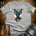Gym Beast Pullup Aqua Elephant Sport Grey | Elephant Gym Shirt
