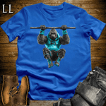 Gym Beast Pullup Aqua Gorilla Royal | Strength Tee