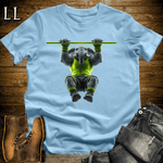 Pullup Green Elephant Light Blue | Back Strength Tee