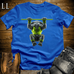 Pullup Green Elephant Royal Blue | Back Strength Tee