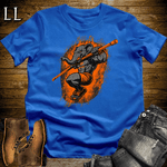 Gym Beast Pullup Orange Elephant Royal Blue | Gym Strength Shirt