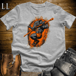 Gym Beast Pullup Orange Elephant Sport Grey | Gym Strength Shirt