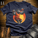 Gym Beast Pullup Orange Gorilla Navy | Strength Training Tee