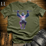 Gym Beast Pullup Pink Gorilla Military Green | Gym Beast Tee