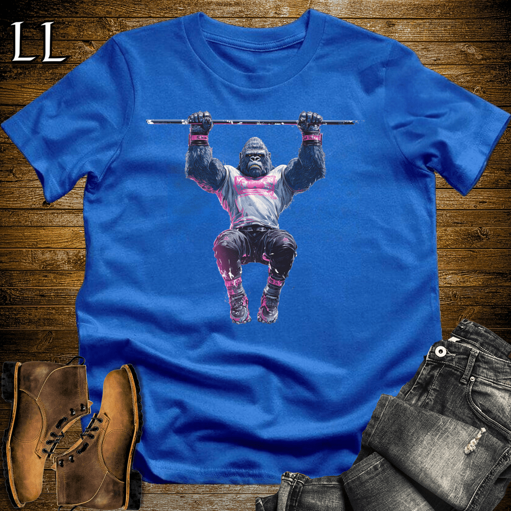 Gym Beast Pullup Pink Gorilla Royal | Gym Beast Tee