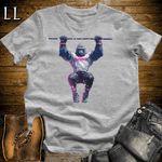 Gym Beast Pullup Pink Gorilla Sport Grey | Gym Beast Tee
