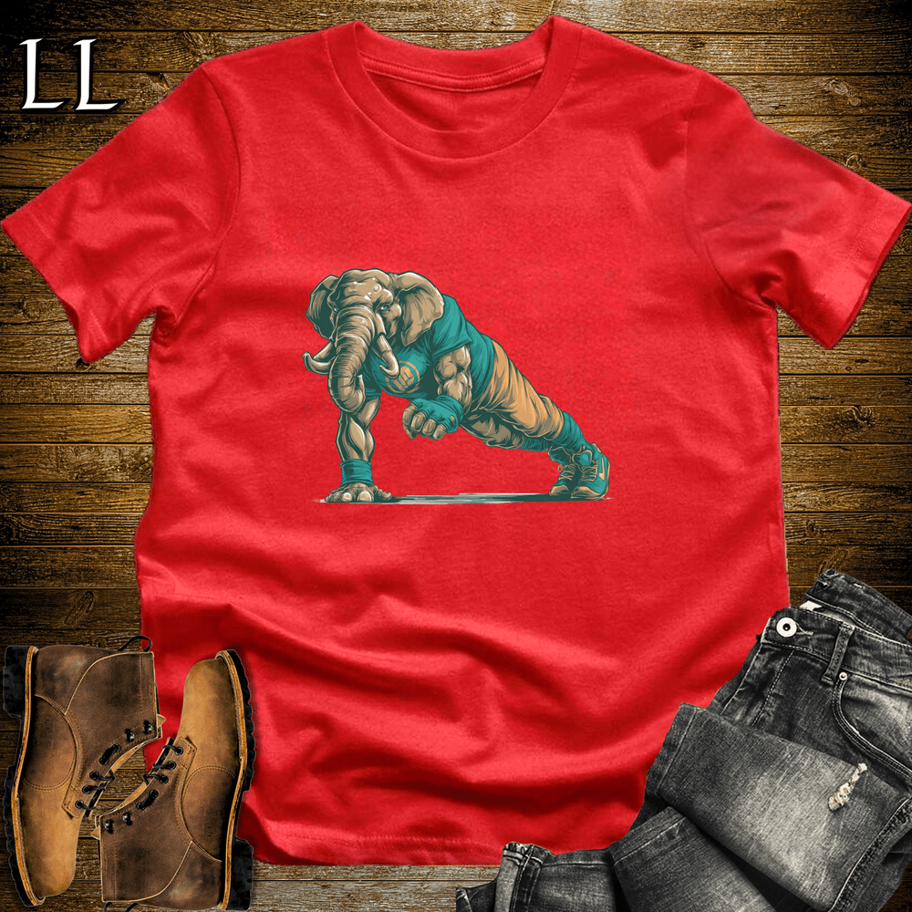 Gym Beast Pushup Aqua Elephant - Red - LegacyLayers