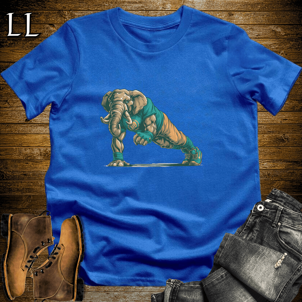 Gym Beast Pushup Aqua Elephant - Royal - LegacyLayers