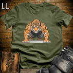 Gym Beast Pushup Bengal Tiger Military Green | Pushup Bengal Tiger Gym Beast Tee