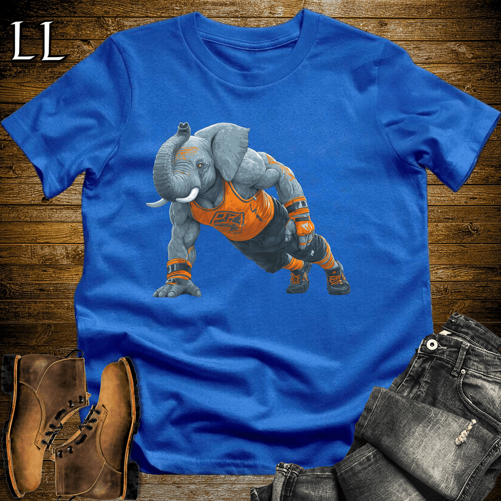 Gym Beast Pushup Orange Elephant - Royal - LegacyLayers