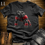 Gym Beast Pushup Red Elephant Black | Gym Strength Tee