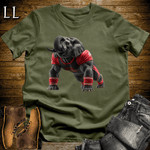 Gym Beast Pushup Red Elephant Military Green | Gym Strength Tee