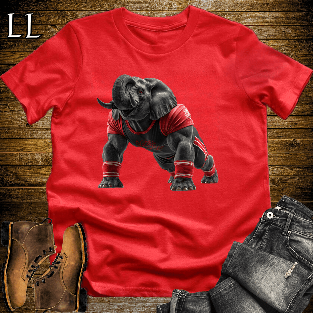 Gym Beast Pushup Red Elephant - Red - LegacyLayers