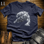 Gym Beast Pushup Siberian Tiger Navy | Strength Tee