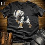 Gym Beast Pushup White Elephant Black | Pushup White Elephant Gym Beast Tee