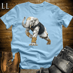 Gym Beast White Elephant Pushup Light Blue | Upper Body Tee