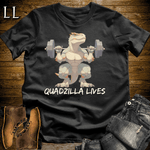 Gym Beast Quadzilla Lives Black | Leg Day Shirt