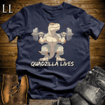 Gym Beast Quadzilla Lives Navy | Leg Day Shirt