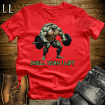 Gym Beast Shell Yeah I Lift Red | Funny Gym Quote Tee