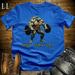 Gym Beast Shell Yeah I Lift Royal Blue | Funny Gym Quote Tee