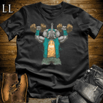 Gym Beast Shoulder Press Aqua Elephant Black | Elephant Gym Shirt
