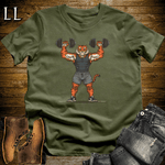 Gym Beast Shoulder Press Bengal Tiger Military Green | Tiger Gym Shirt