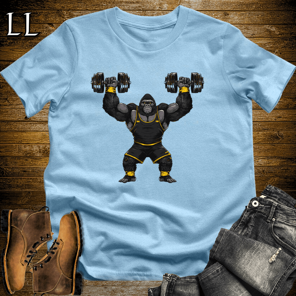 Gym Beast Shoulder Press Black Gorilla - Light Blue - LegacyLayers