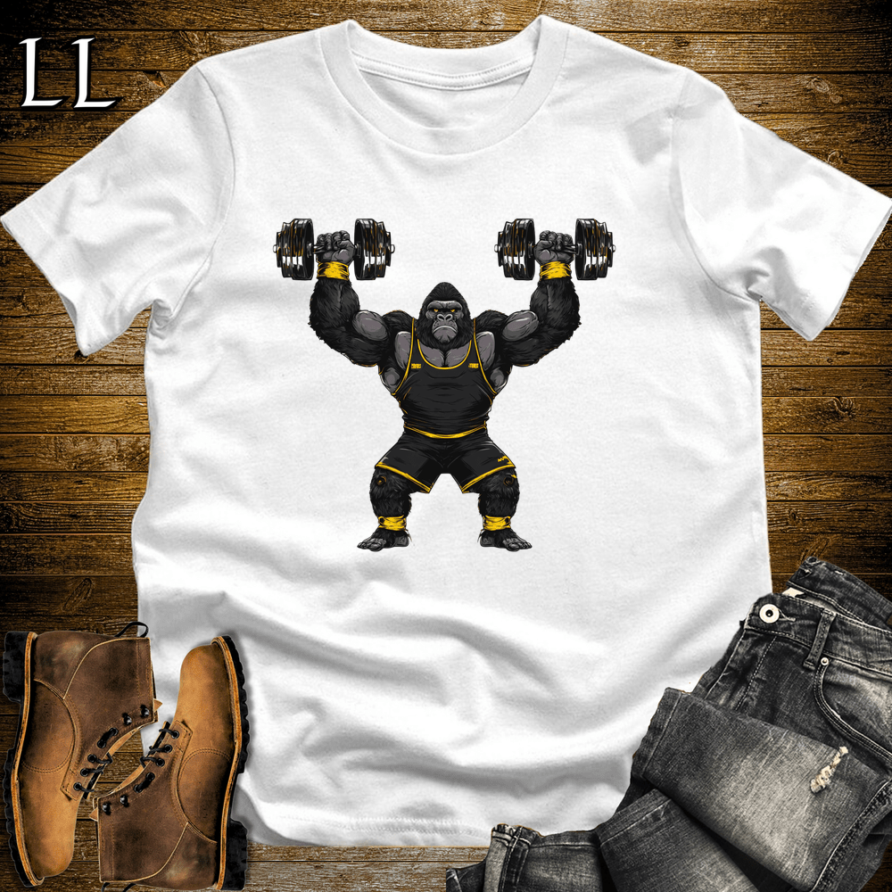 Gym Beast Shoulder Press Black Gorilla - White - LegacyLayers