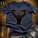 Gym Beast Black Tiger Navy | Shoulder Press Tee