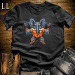 Gym Beast Orange Elephant Black | Shoulder Press Tee