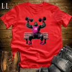 Gym Beast Shoulder Press Pink Gorilla Red | Lift Tee