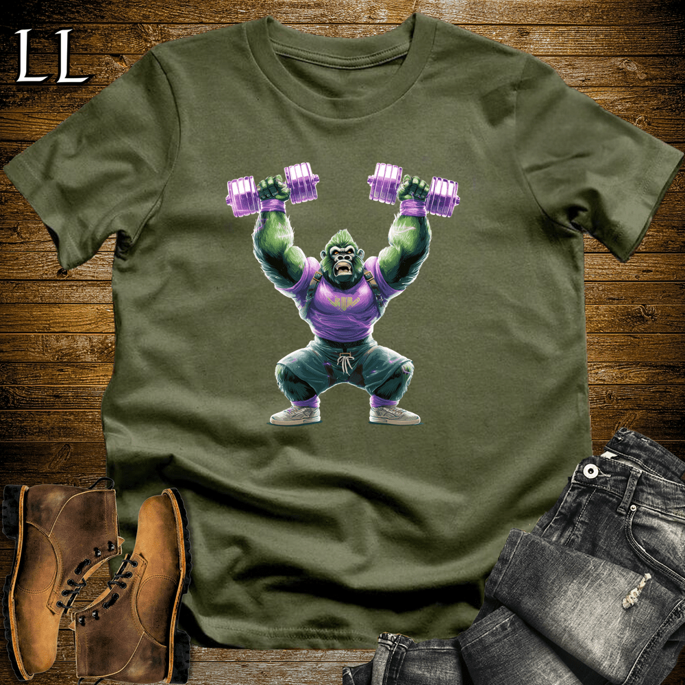 Gym Beast Shoulder Press Purple Gorilla Military Green | Shoulder Press Purple Gorilla
