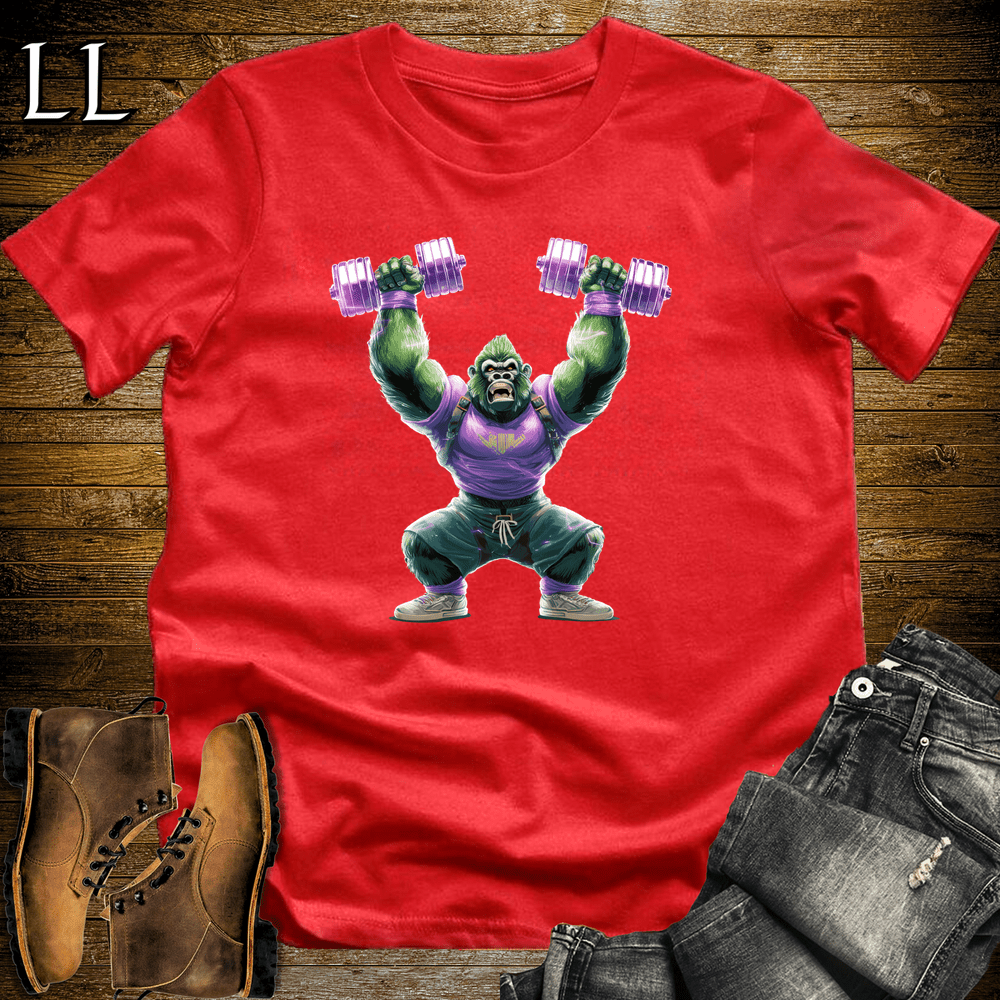 Gym Beast Shoulder Press Purple Gorilla - Red - LegacyLayers