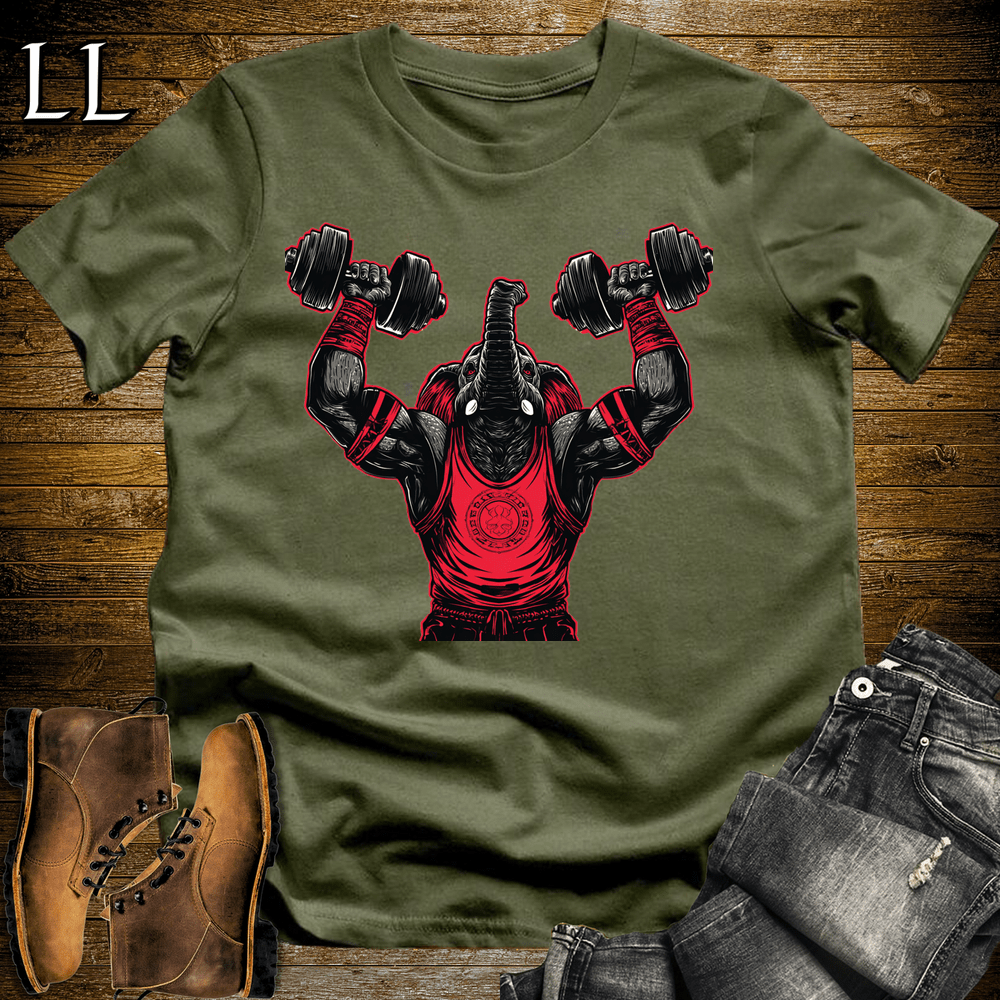 Gym Beast Shoulder Press Red Elephant - Military Green - LegacyLayers