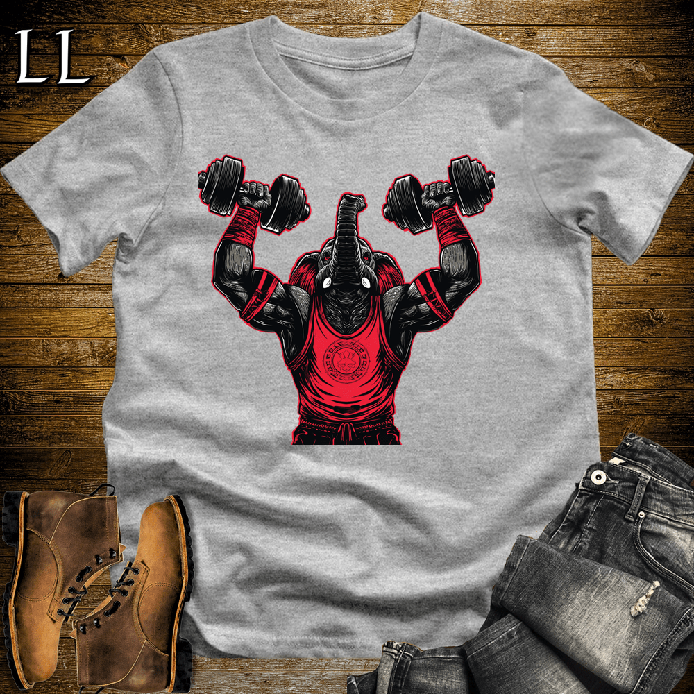 Gym Beast Shoulder Press Red Elephant - Sport Grey - LegacyLayers