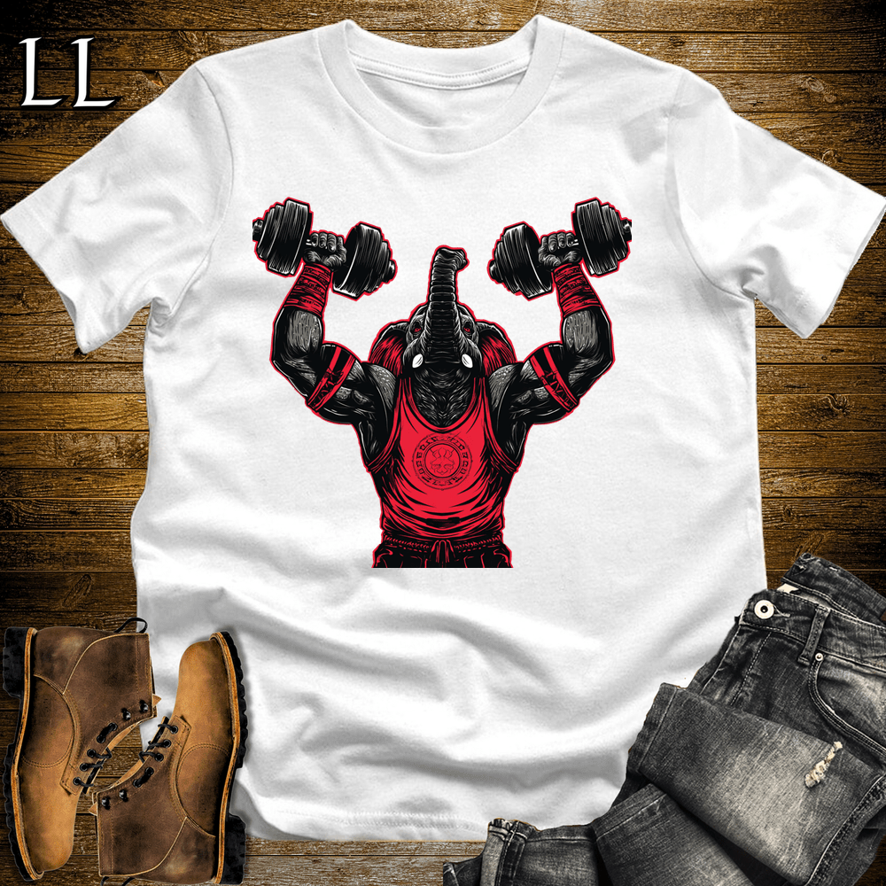 Gym Beast Shoulder Press Red Elephant - White - LegacyLayers