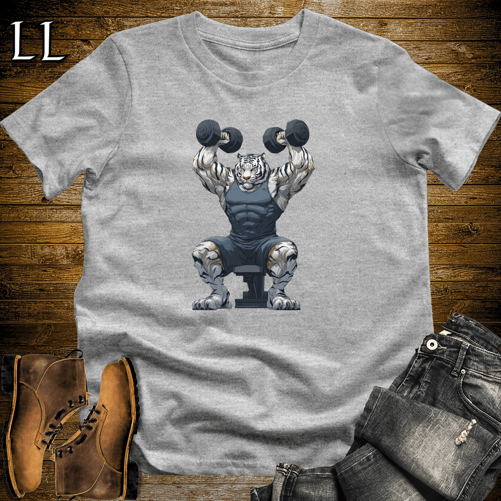 Gym Beast Shoulder Press Siberian Tiger - Sport Grey - LegacyLayers