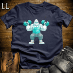 Shoulder Press White Gorilla Navy | Gym Beast Tee