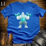 Shoulder Press White Gorilla Royal | Gym Beast Tee