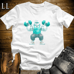 Shoulder Press White Gorilla White | Gym Beast Tee