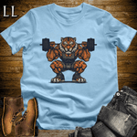 Squat Bengal Tiger Light Blue | Gym Beast Gift Tee