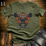 Squat Bengal Tiger Military Green | Gym Beast Gift Tee