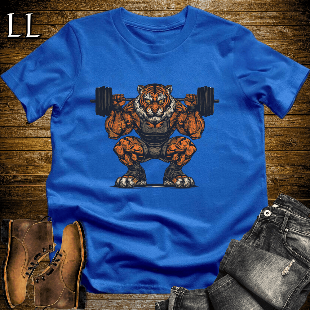 Squat Bengal Tiger Royal | Gym Beast Gift Tee