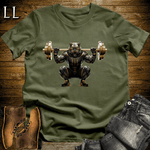 Squat Black Tiger Military Green | Gym Beast Gift Tee
