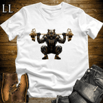 Squat Black Tiger White | Gym Beast Gift Tee