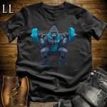 Squat Blue Gorilla Black | Gym Beast Gift Tee