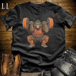 Squat Brown Gorilla Black | Gym Beast Gift Tee