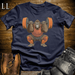 Squat Brown Gorilla Navy | Gym Beast Gift Tee