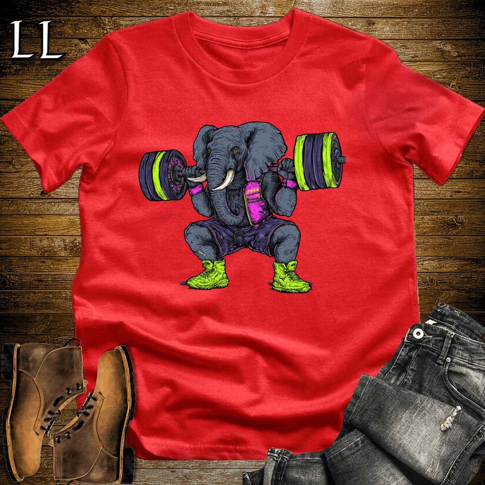 Gym Beast Squat Neon Elephant - Red - LegacyLayers